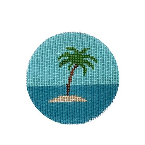 KK-ORB2 - Palm Tree Island in Ocean