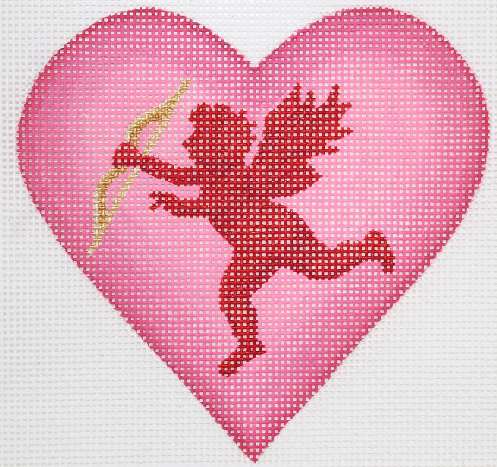 OM-251 - Valentines Mini Heart - Cupid with Bow and Arrow