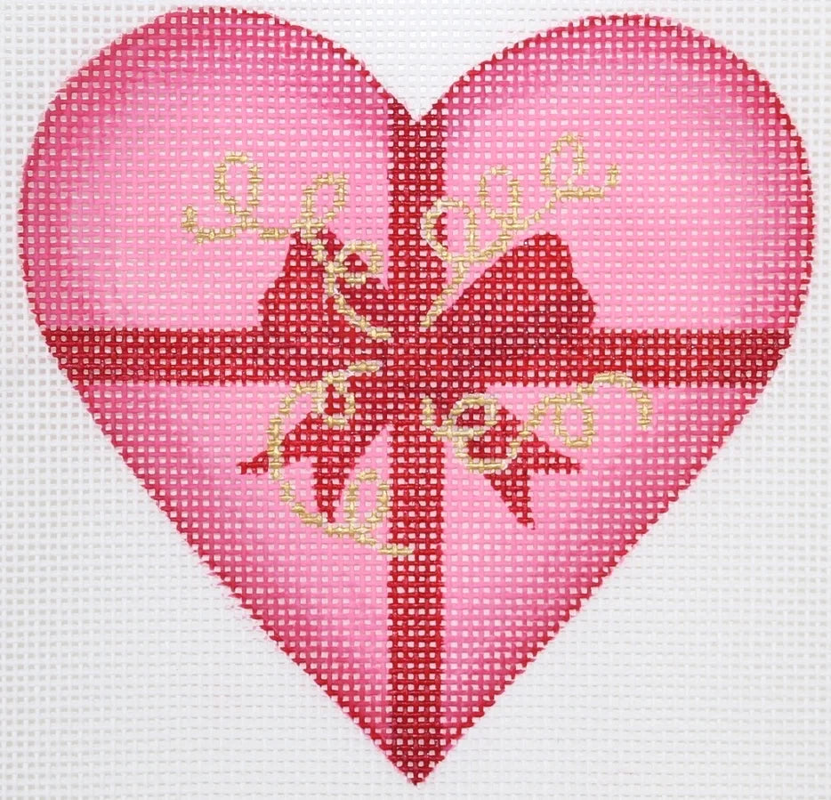 OM-257- Valentines Mini Heart - Gift Heart with Ribbons