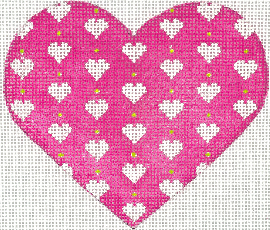 OM-308 - Mini Heart - Mini Hearts on Heart - Pink