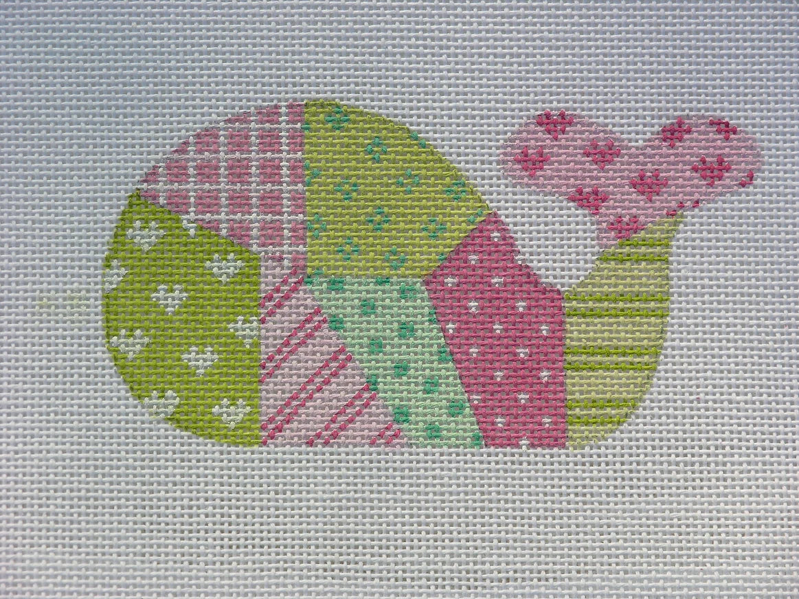 OM-40 - Mini Whale - Madras Patchwork - Pinks and Greens