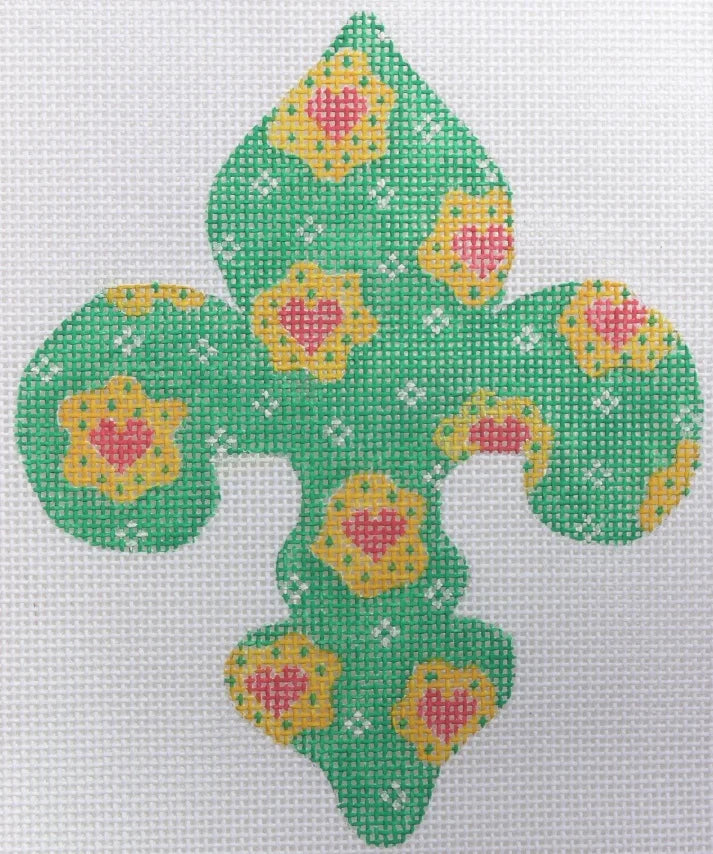OM-72 - Mini Fleur-de-Lis - Provencal Heart Flowers (Retiring)