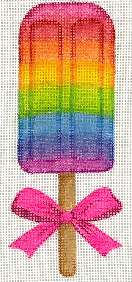 OM-284 - Rainbow Popsicle with Pink Bow