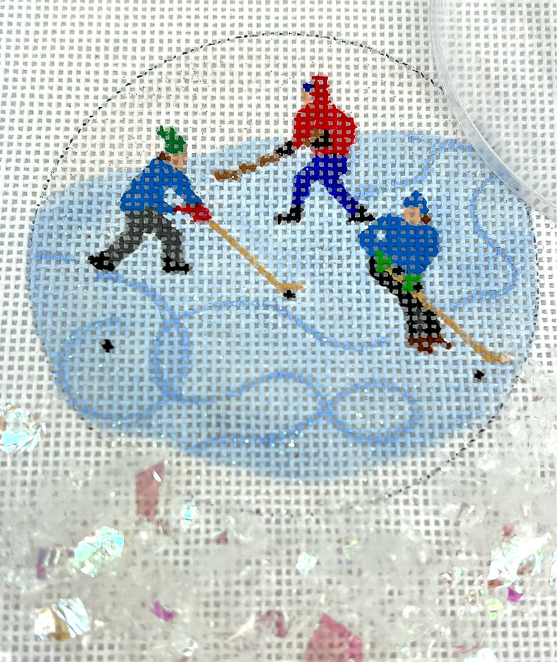 OMD-12 - Clear Dome and Confetti - Hockey Practice on the Pond