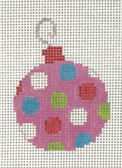 P-CHO-054 - Pink Bauble with Dots