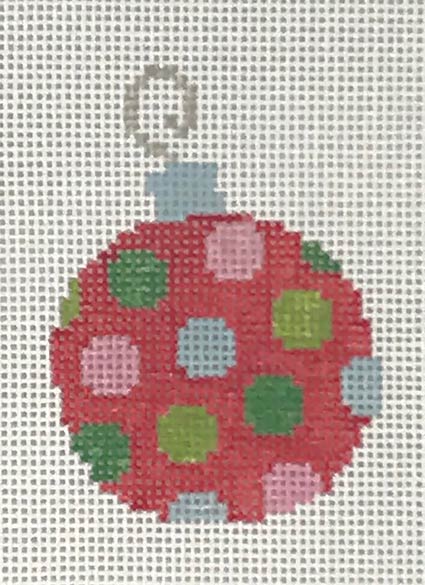 P-CHO-058 - Red Bauble with Dots