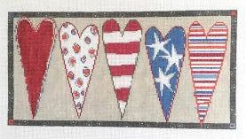 P-ET-021 - Stars and Stripes Heart Bolster