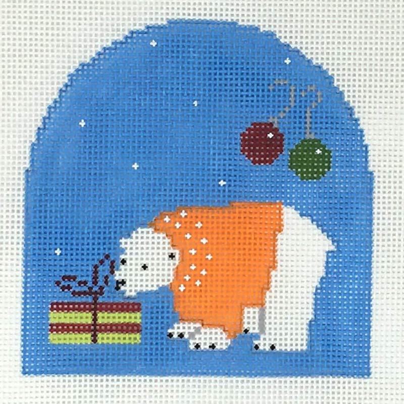 P-CL-PB-002 - Polar Bear Orange Sweater