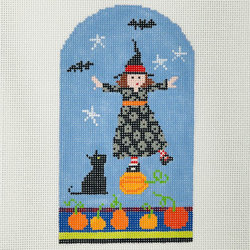 P-S-W-003 - Witch on Pumpkin