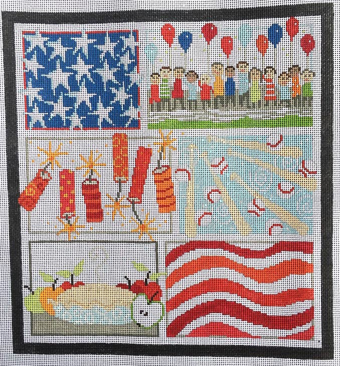 P-SI-009 - Patriotic Six with Stitch Guide Available