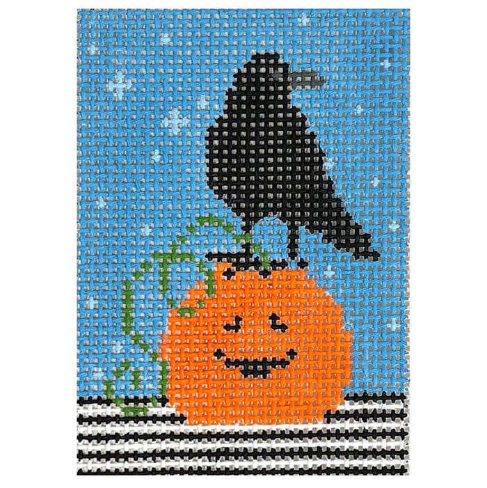 P-SM-075A - Pumpkin with Crow