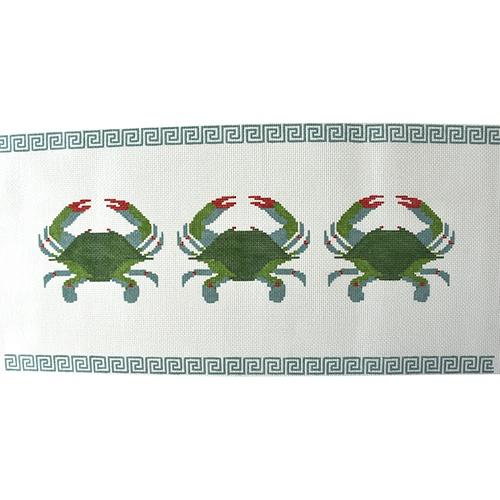 KK-P109 - 3 Crabs with Greek Key Border