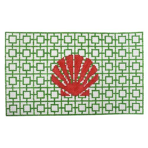 KK-P131 - Red Shell on Green Geometric