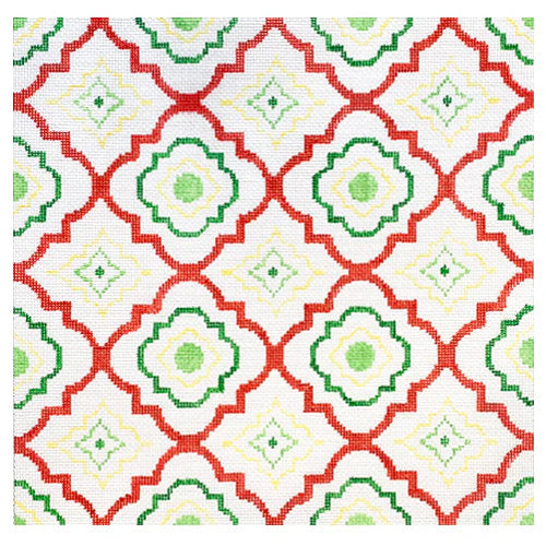 KK-P174 - Christmas Geometric Tiles Pillow