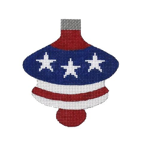 PA01 - Patriotic Spindle Ornament