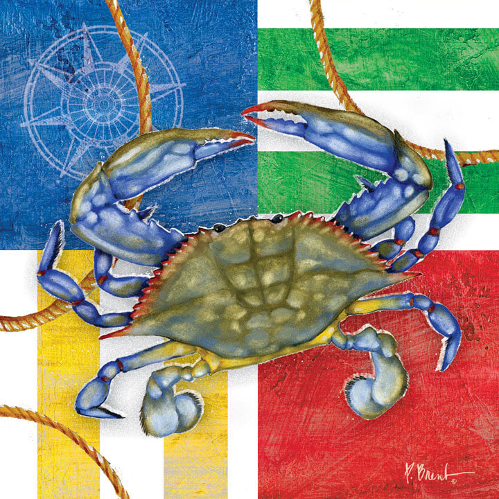 PB08527 - Nautical Crab - Square