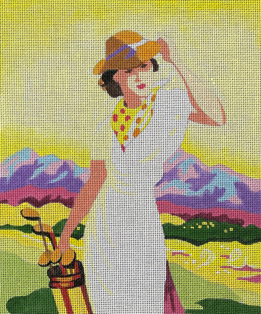 PE171 - Vintage Golf Lady