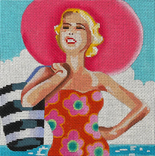 PE232 - Vintage Beach Lady