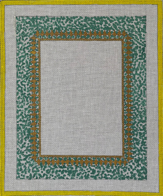 PF754 -  Turquoise and Yellow Picture Frame