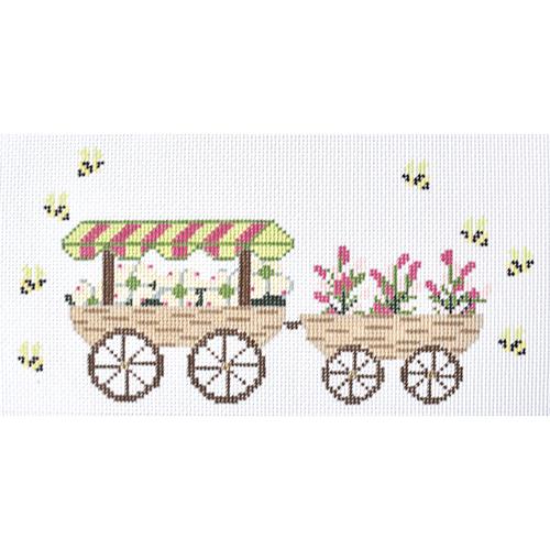 PIL246 - Flower Cart Pillow