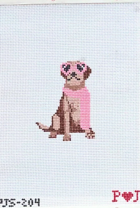 PJS-204 - Mini Fab Pup, Chocolate Lab