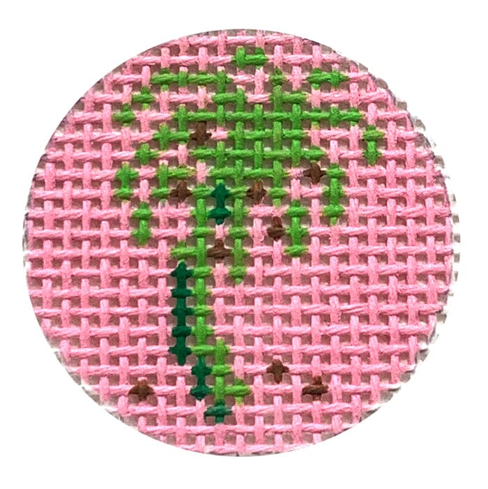 PKR-11 - Green Palm Tree Key Ring Insert