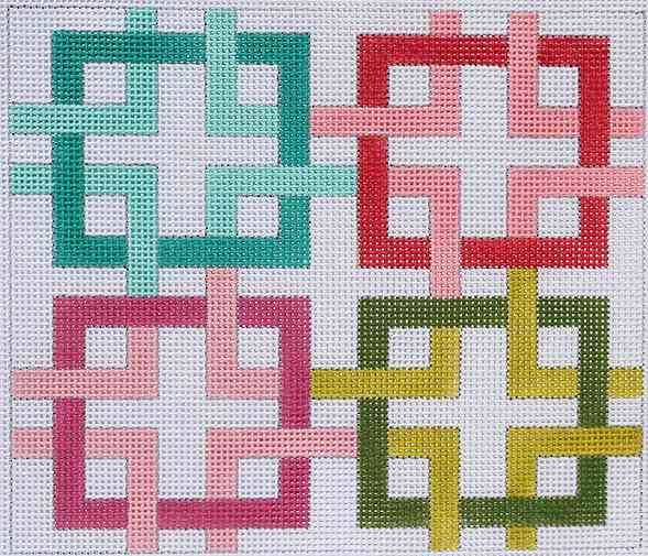 PL-11 - Small Interlocking Squares - Multi Color