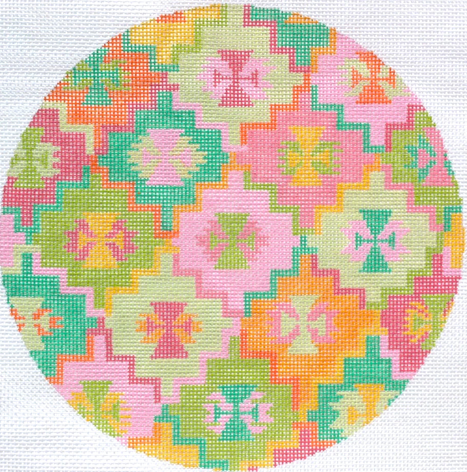 PL-154 - Kilim Round - Summer Melons Palette