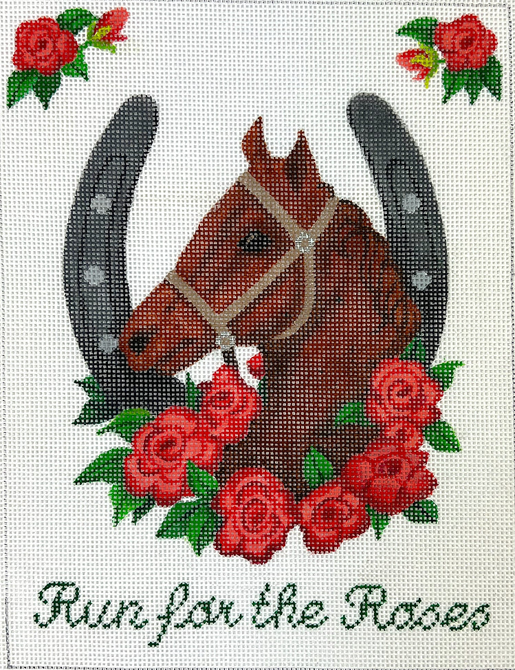 PL-559 - "Run for the Roses" Kentucky Derby Horse with Rose Wreath