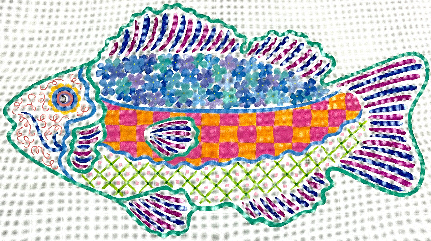 PL-586 - Funky Fish #2 (Facing Left -  13 CT)