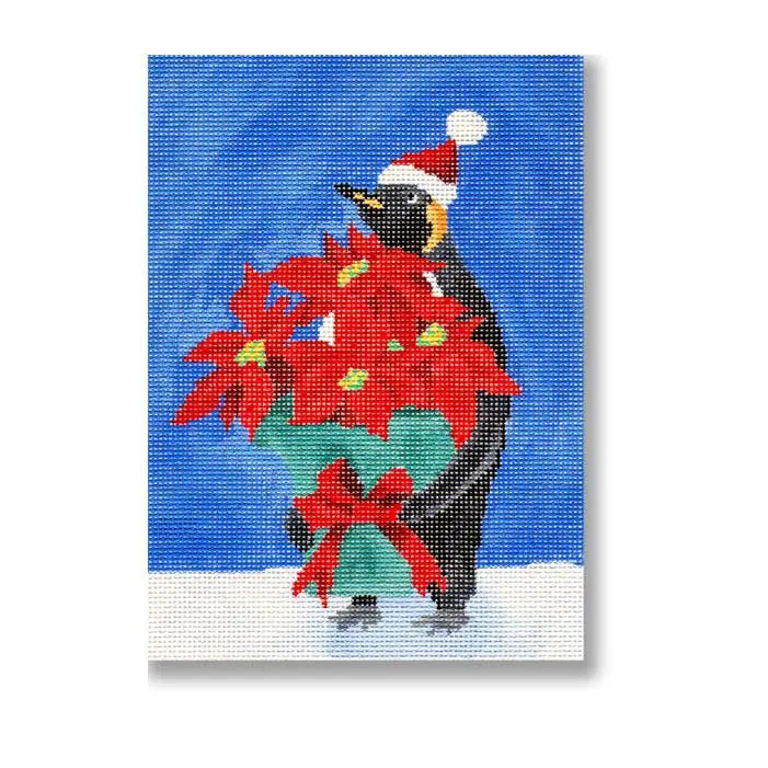 SC-PL15 - Poinsettia Penguin