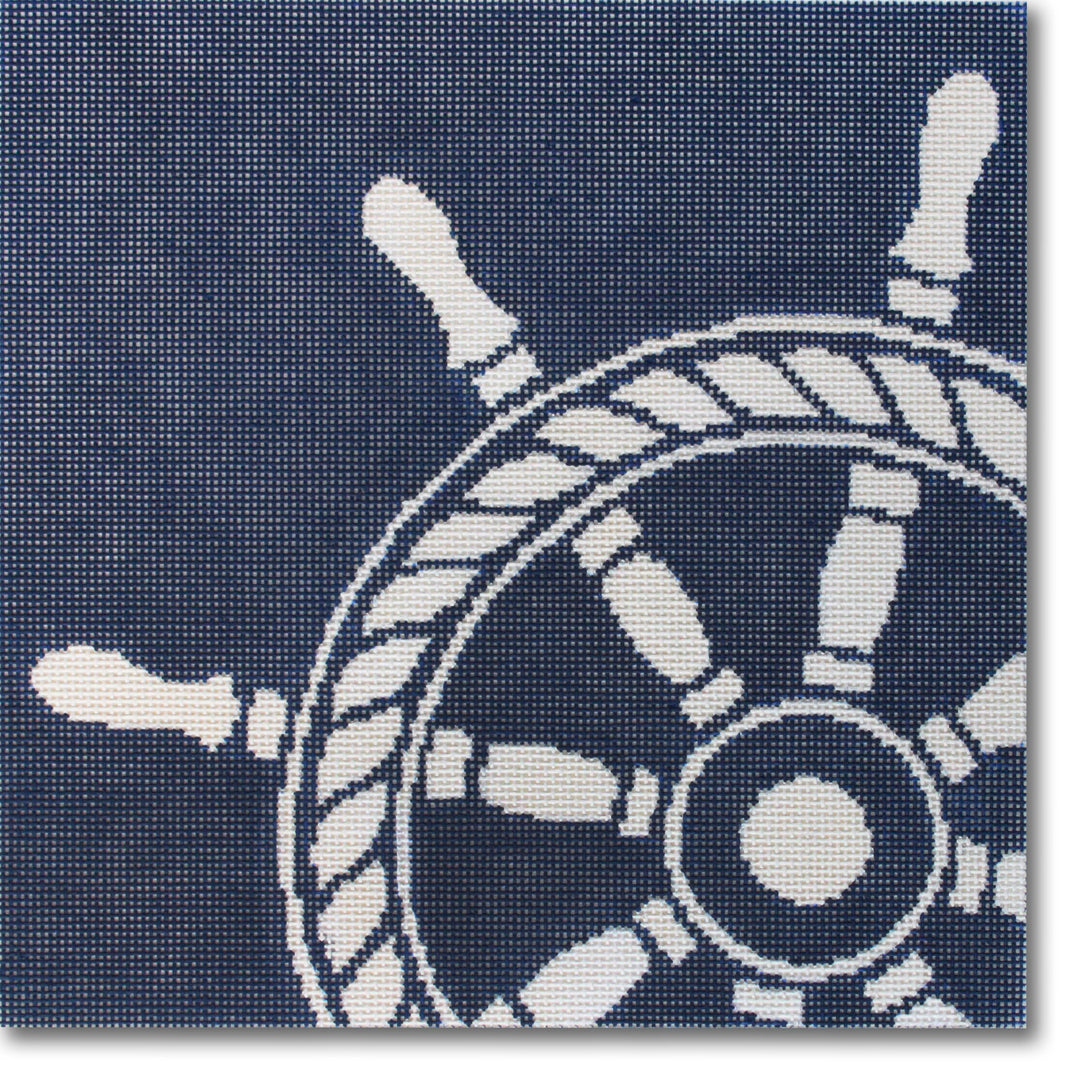 LRE-PL25 - Ships Wheel on Navy