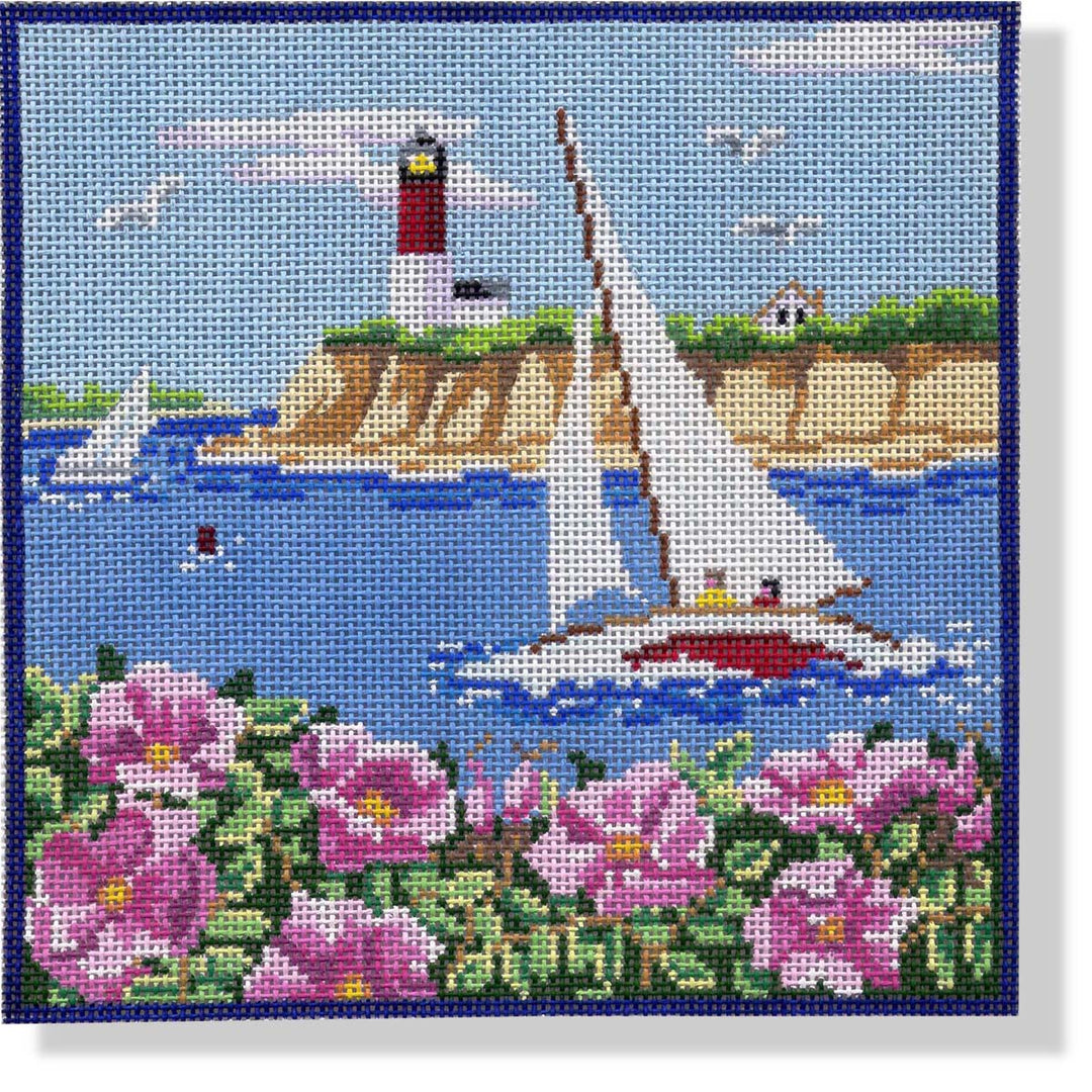 MBM-PL35 - Sailboat, Lighthouse, & Cape Roses