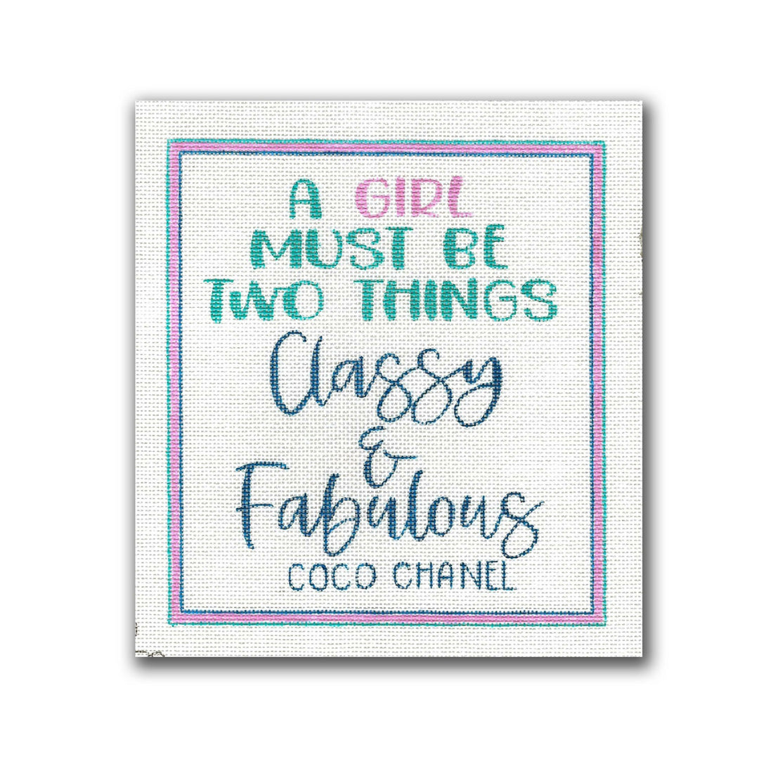 PP-SS02 - A Girl must be Two Things Classy & Fabulous - Coco Chanel