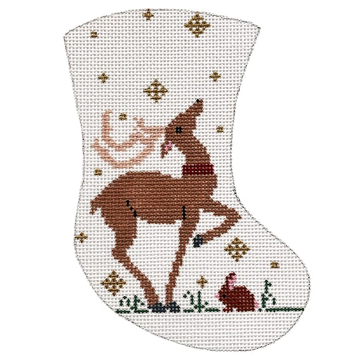 PT334 - Mini-Sock: Prancing Reindeer