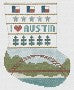 PT357AUSTIN - Mini-Sock: I Love Austin