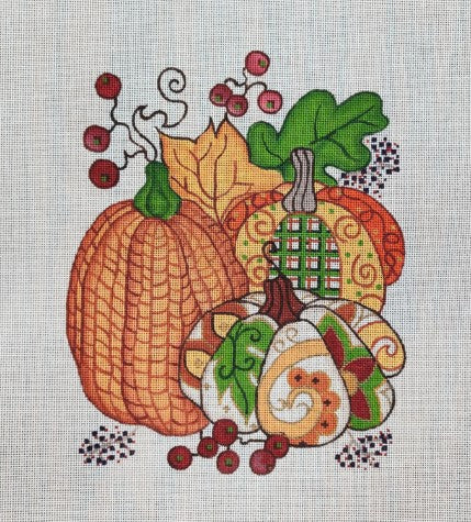 R1246 - Patterned Pumpkin Trio