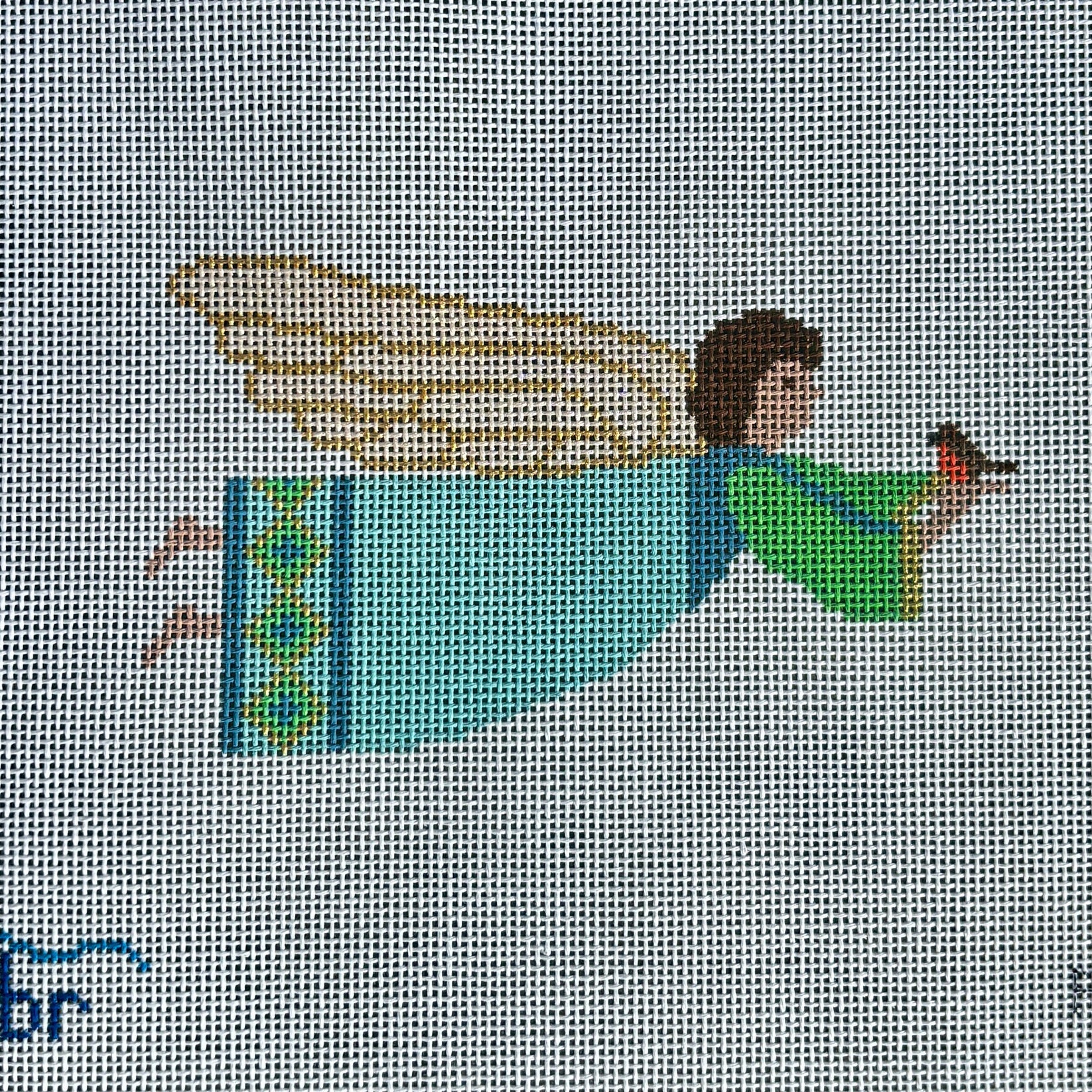 R24B - Angel:  Blue Angel with Robin