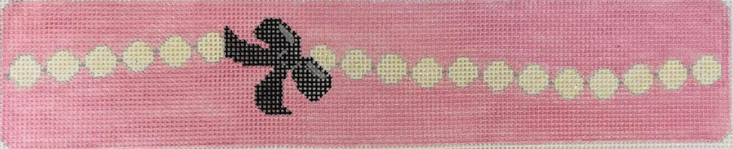 RD 018 - Pearls on Bow on Pink Bracelet