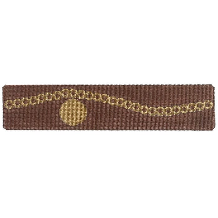RD 020 - Gold Charm on Brown Bracelet