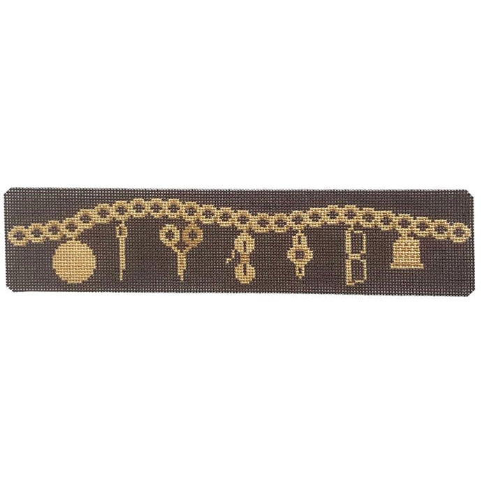 RD 021 - Stitchers Charm on Brown Bracelet