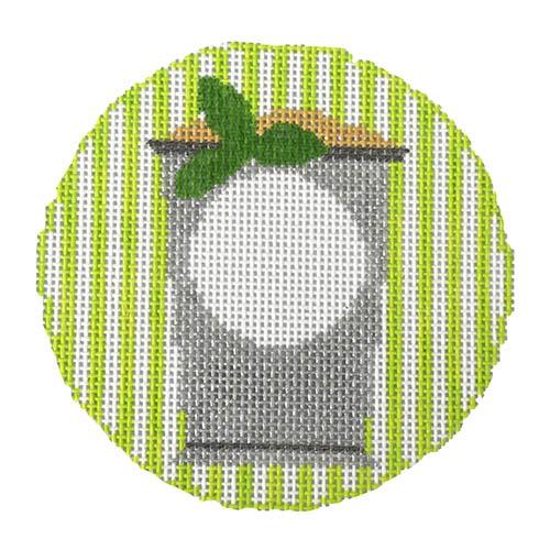 RD 098 - Mint Julep Monogram Round