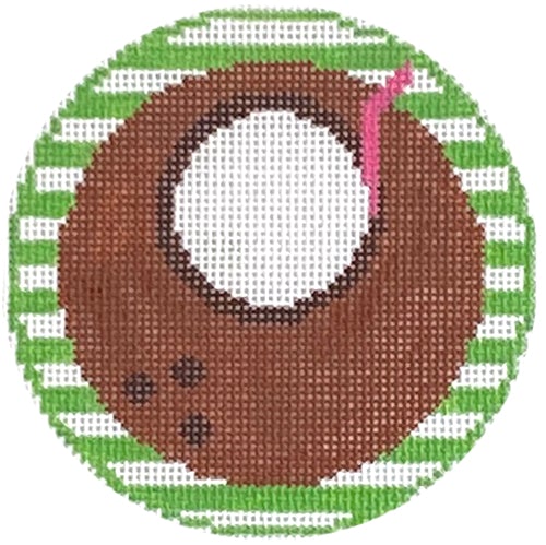RD 107 - Coconut Monogram Round