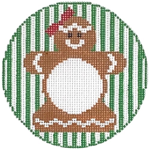 RD 135 - Gingerbread Girl Monogram Round