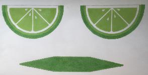 RD 171 - Lime Large Wedge Purse (Three Parts)