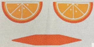 RD 174 - Orange Large Wedge Purse (Three Parts)