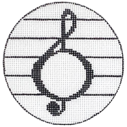 RD 197 - Music Note Monogram Round