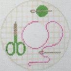 RD 383P - Stitcher Monogram Round - Pink