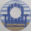 RD 396 - Blue Chair Monogram Round