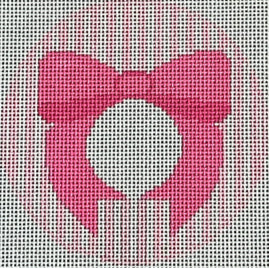 RD 485 - Pink Bow Monogram Round